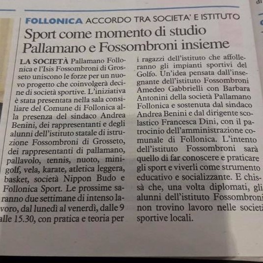 SPORT COME STRUMENTO EDUCATIVO E SOCIALIZZANTE Follonica 21.02.17 2