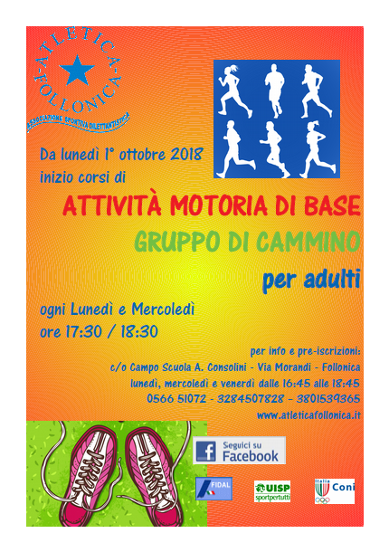 VOLANTINO CORSO ADULTI 2018 2019 PNG