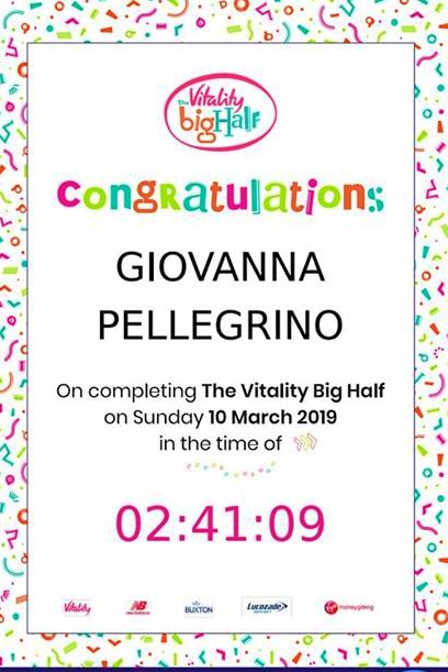 2019.03.10 THE VITALITY BIG HALF Londra